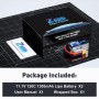 Zeee 3S Lipo Batterie 1300mAh 11,1V 120C 3S Batterie RC avec connecteur XT60 pour FPV Racing Drones Vélo de Route Quadcopters Av