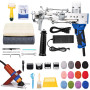 ZOWWFAST Pistolet à tufter les tapis avec kit de tondeuse à tapis, Tufting Gun Set avec affichage numérique de la vitesse, machi