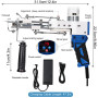 ZOWWFAST Pistolet à tufter les tapis avec kit de tondeuse à tapis, Tufting Gun Set avec affichage numérique de la vitesse, machi