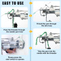 ZOWWFAST Pistolet à tufter les tapis avec kit de tondeuse à tapis, Tufting Gun Set avec affichage numérique de la vitesse, machi
