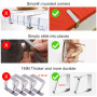 Newaner 10 pièces Petite Pince Nappe Inoxydable, Attache Nappe Flexibles et Mobiles, Pinces Nappe de Table Exterieur pour 0-3 cm