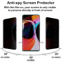 Protection D'écran Anti-Espion pour Xiaomi Mi 10/Mi 10 Pro [2 Pièces], Anti-Spy Protège Écran, Privacy Film en TPU Flexible, San