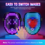 FlareMore Masque LED Lumineux, Masque LED Rechargeable Avec Modes De Transformation Du Visage Par Détection De Gestes, Avec Diff