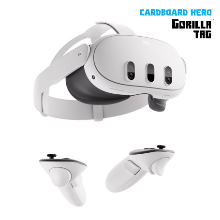 Meta Quest 3 512 Go Le Plus performant des Meta Quest — des expériences de réalité Mixte sans précédent — Pack Cardboard Hero Go