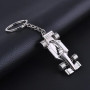 JJiaoLinin Porte-clés en Métal Argenté de Course, Modèle Miniature 3D de Voiture F1, Cadeau pour Garçon, Homme, Femme, Fans de S