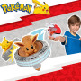 Pokémon Pack de toupies de Combat Évoli Toupie de Combat avec Lanceur de toupie Poké Ball