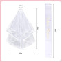 EVJF Accessoire Kit,4 Pièces Bride to Be Accessoire - Voile Mariée Blanc,Or Rose Couronne,Echarpe Evjf,Rose Lunette Coeur,Access
