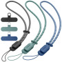 SURPHY 3 Pièces dragonne pour téléphone portable, Cordons avec 3 Patch pour Téléphone Portable, lanière, clé, USB, Lecteur MP3, 