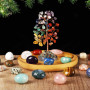 Calendrier De l'Avent 2025, 24 Surprises Avec Arbre De Cristal Des 7 Chakras, 23 Pierres Précieuses Naturelles, Calendrier De l'