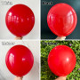 Ballons Rouges 50 Pièces De 12 Pouces En Latex Mat Pour Femmes, Filles, Enfants - Décoration Fête d'Anniversaire, Remise Diplôme