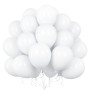 Teselife Ballons Blanc, 50Pièces 12Pouces Mat Blanc Latex Ballon Arche Guirlande Fille Femmes Anniversaire Mariage Proposition V