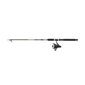 Mitchell Tanager Camo II Telescopic Spinning Combo | Ensemble Canne à pêche et Moulinet Compact pour Les pêcheurs en Eau Douce |