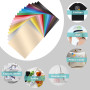 MXTIMWAN 20 Feuilles Vinyle de Transfert de Chaleur, 30,5 x 21 cm Vinyle Adhésives, Vinyle Thermocollant Vinyle Adhesif pour Tis