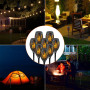 WinGluge Lot de 8 Lumières Flamme Solaire, Lampe Solaire Flamme Étanche IP65, 12 LED Torche Solaire Exterieur, Lampes Solaires d