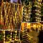 Solaire Corde Lumineuse, 12m 100LEDs Lumineuses Solaires D'extérieur, Solarlicht Dekoration Rope Guirlandes Lumineuses Étanche a