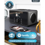 Radio Internet WiFi avec Bluetooth | Radio Dab Plus & FM | 100W 2.1 Caisson de Basse Interne pour Xtra Bass | Spotify Connect & 
