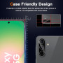 Aerku Verre Trempé pour Samsung Galaxy A56 5G avec Protecteur de Caméra Arrière [3+2 Pièces], Dureté 9H, Sans Bulles, Ultra HD, 