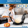 StarBlue Machine à Roti 25,4 cm avec chauffe-roti gratuit et poignée amovible – Chapati, tortilla, Roti AC220-240 V 50/60 Hz 120