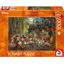 Schmidt Spiele 58033 Thomas Kinkade, Disney Mickey & Minnie Halloween Fun, Puzzle 1000 pièces
