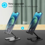 Amzpas Support de téléphone Portable Ajustable en Alliage de Zinc, léger et Facile à Transporter, Support de Téléphone Pliable p
