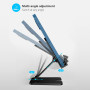 Amzpas Support de téléphone Portable Ajustable en Alliage de Zinc, léger et Facile à Transporter, Support de Téléphone Pliable p
