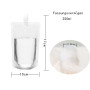 50 Pièces Boissons Pochettes, Sacs à Boissons Sans Fuite, Poche Transparente pour Boisson, Pour Remplir une Variété de Boissons 