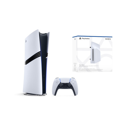 Playstation Sony, 5 Pro, PS5 avec 1 Manette Sans Fil DualSense + Lecteur de Disque Blu-Ray Ultra HD 4K