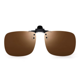 JM Polarisé Lunettes de Soleil Clip Lentille Flip Up Sans Cadre pour Lunettes de Vue Optique