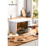 ROSSETTO Batterie de Cuisine, Set de casserole poele induction avec poignée amovible et revêtement anti-adhésif en céramique, em