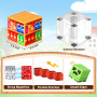 COOLJOYA Construction Magnetique Enfant Cube Magnétique 150 Pièces, Jeu Aimant Magnetic avec Jeux Aimants Magnetique, Jouet Éduc