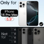 JETech Coque Irisée pour iPhone 16 Pro Max 6,9 Pouces avec Botón Captura Control Cámara, Compatible avec MagSafe, Désign Mignon 