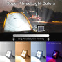 200W Projecteur LED Rechargeable 20000LM, Lumière de Travail Lanterne Portable avec Panneau Solaire, 20600mAh USB Lampe Recharge