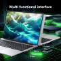 PC Portable Win11, 15,6 Pouces Ordinateur Portable 16Go LPDDR4 RAM 512Go SSD, Celeron N5095 CPU, Clavier Rétro-éclairé/Déverroui