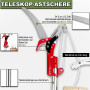Coupe Branche Telescopique avec Lame en Acier au Carbone SK5, Secateur Telescopique 2 en 1, Scie à Élaguer Extensible Réglable 8