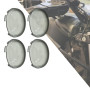 HDBUBALUS moto 4 pièces Deuce-Style pièce de rechange clignotant lentille adaptée pour Harley Softtail Dyna fumée