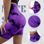 Neteson Short de Sport Femme Anti Cellulite Collants Course Gym Cycling Shorts Push Up Taille Haute sans Coutures Pantalon Yoga 