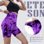 Neteson Short de Sport Femme Anti Cellulite Collants Course Gym Cycling Shorts Push Up Taille Haute sans Coutures Pantalon Yoga 