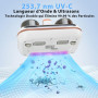 UCerdveos 1000W Aspirateur Matelas Anti Acariens sans Fil 26Kpa avec Capteur d'Humidité, UV-C, Filtre HEPA Lavable, Brosse Rotat