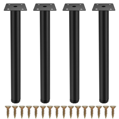 Fulushouxi 4 Pièces Pieds de Meuble, 25 cm/9,84 Pouces Pieds de Meubles Réglables, Pieds de Support en Fixation en Métal pour Me
