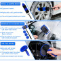 36 Pièces Kit Nettoyage Voiture,Kit de Brosse Nettoyage Voiture pour l'intérieur et l'extérieur, Car details Brush car Wast set,