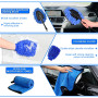 36 Pièces Kit Nettoyage Voiture,Kit de Brosse Nettoyage Voiture pour l'intérieur et l'extérieur, Car details Brush car Wast set,