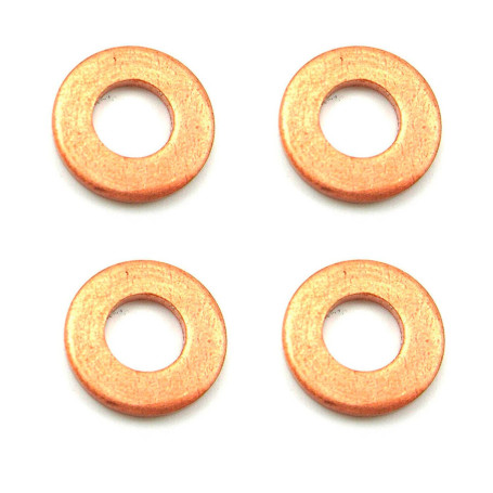 (Lot de 4) Joint d’Injecteur en Cuivre compatible CLIO KANGOO ESPACE LAGUNA MEGANE MASTER TWINGO SCENIC THALIA LOGAN SANDERO 1.5