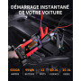 CARHEV Booster Batterie Voiture 6000A, 26800mAh Démarreur de Voiture (Jusqu’à 10L Essence & 10L Diesel), 12V Portable Jump Start