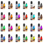 Colorant Resine Epoxy AB- 24 couleurs - Peinture époxy liquide hautement concentrée pour la fabrication de bijoux - pour la pein