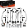 Frankberg Bras de suspension Kit Avant Compatible avec A4 8E2 8EC B6 B7 2000-2008 A4 Avant 8ED 8E5 B6 B7 2001-2008 A4 Cabriolet 