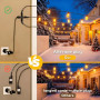 yowin 2 Pièces Connecteur pour Guirlande Exterieure, Connecteur Electrique IP65 Étanche pour LED Lumières de Noël, 2 Broches Ada