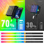 RJEDL 2500mAh Solaire Guirlande Lumineuse Extérieure,25+5M 800LED 3 In 1 Guirlande LED étanche Noel Extérieur, Avec 8 Modes & Ti
