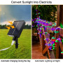 GHONLZIN Guirlande Tube Lumineuse Solaire, Étanche Guirlande Lumineuse 22 Mètre 8 Modes 200 LED Solaire Tube Lumineux avec Téléc