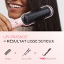 TYMO Brosse lissante à anneau pour femme avec 5 températures et 20 secondes - Chauffage rapide et protection anti-brûlure