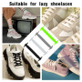 OQKAHIV 64pcs Lacets élastiques en Silicone sans Nœuds pour Enfants et Adultes - Imperméables et Plats pour Chaussures de sport 
